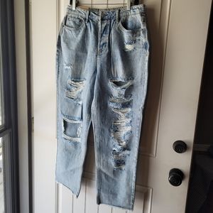 Super high rise 90s boyfriend jeans